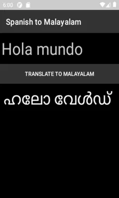 Spanish to Malayalam Translator android App screenshot 3